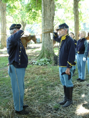 Trooper Kilgore receives his stripes